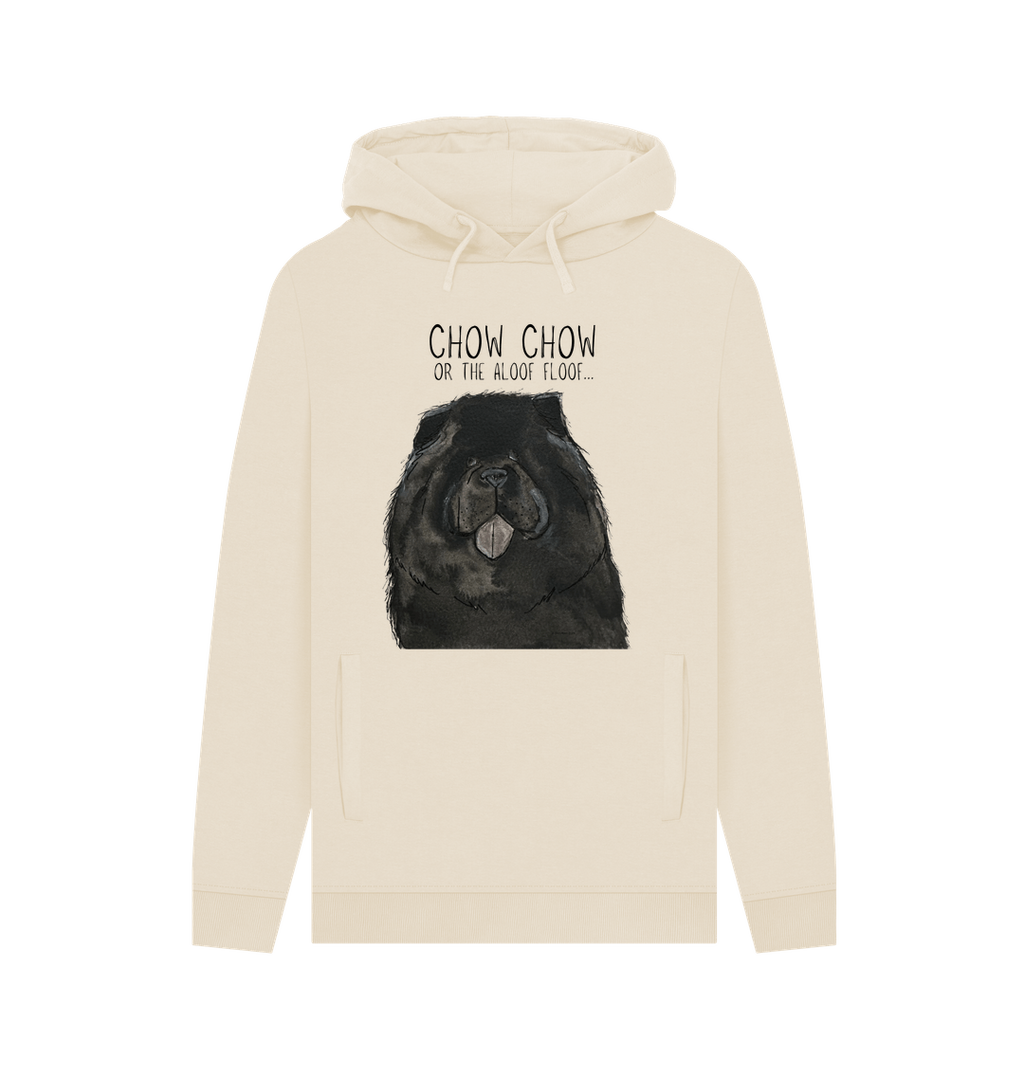 Black Chow Chow 'The Aloof Floof' Men's Hoodie – Stylish and Cozy