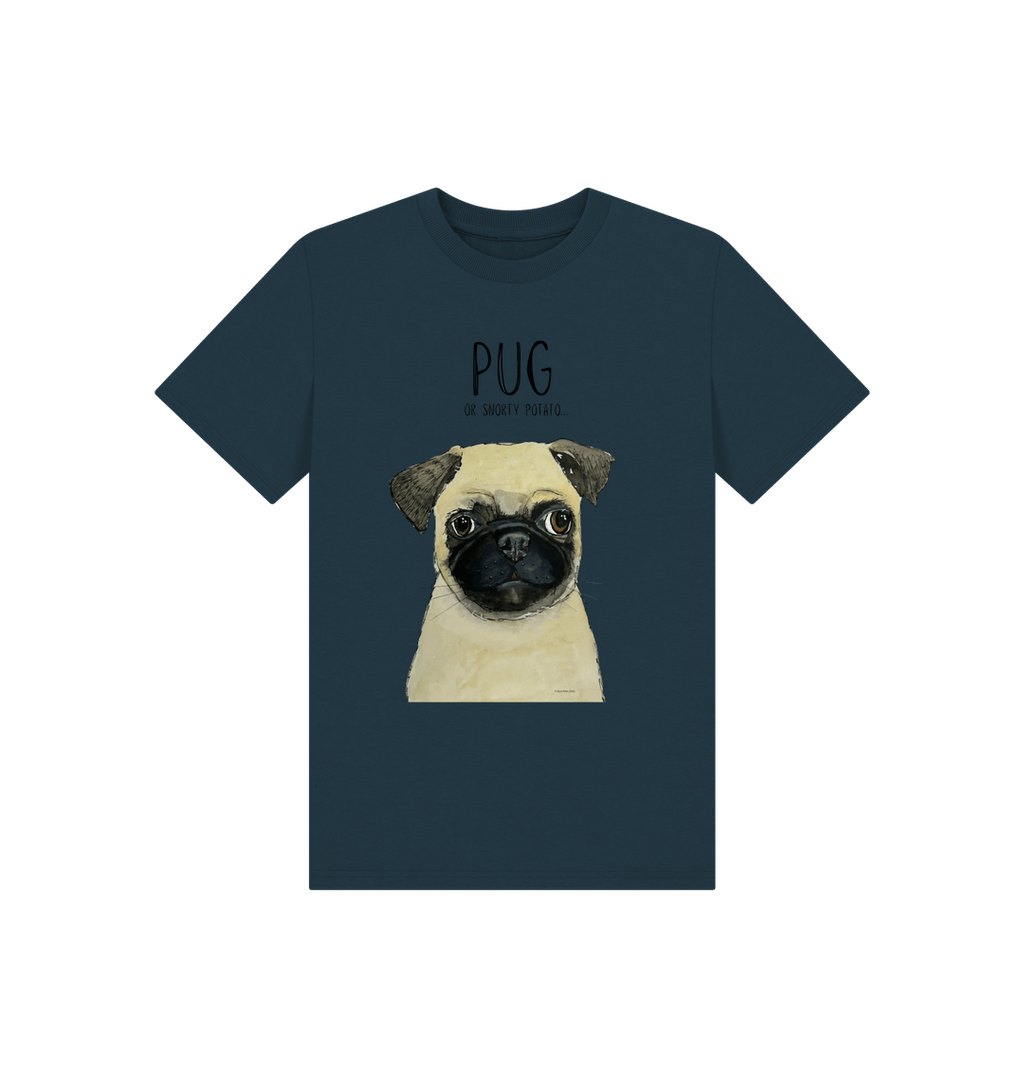 Pug Power! Adorable Kids Pug Print T-Shirt for the Ultimate Cute Look