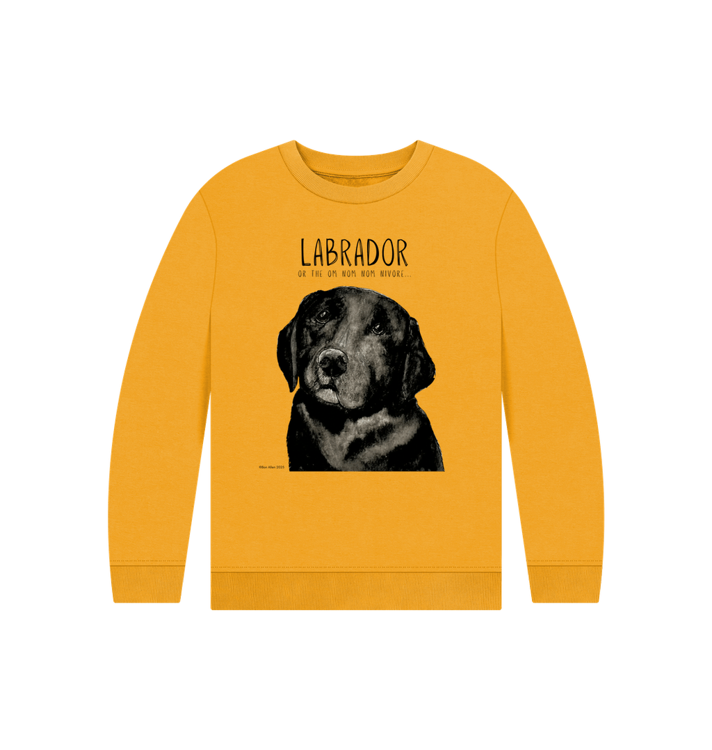 Crumb Catcher in Chief – The Black Labrador Kids' Sweatshirt