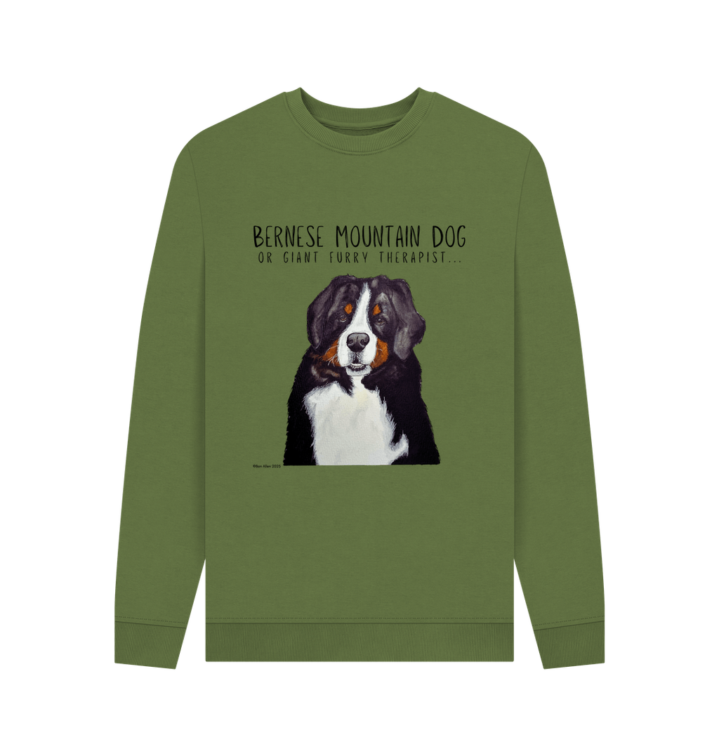 Get Cozy with Your Giant Furry Therapist – Bernese Mountain Dog Sweatshirt!