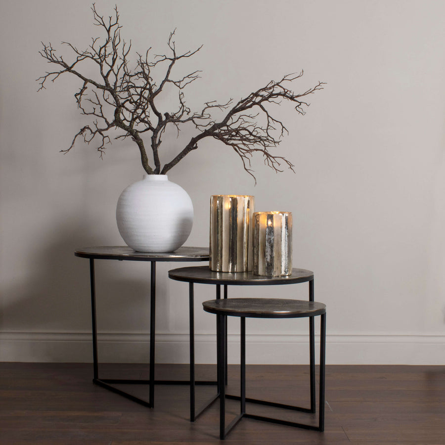 Lifelike artificial wood branch with white and green speckles, 93cm tall, perfect for modern home decor. by Sostter at brixbailey.com
