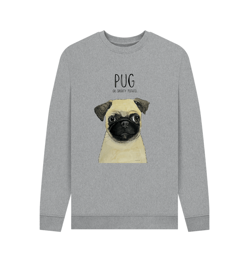 Pug or Snorty Potato? Men's Crew Neck Sweatshirt for Pug Lovers