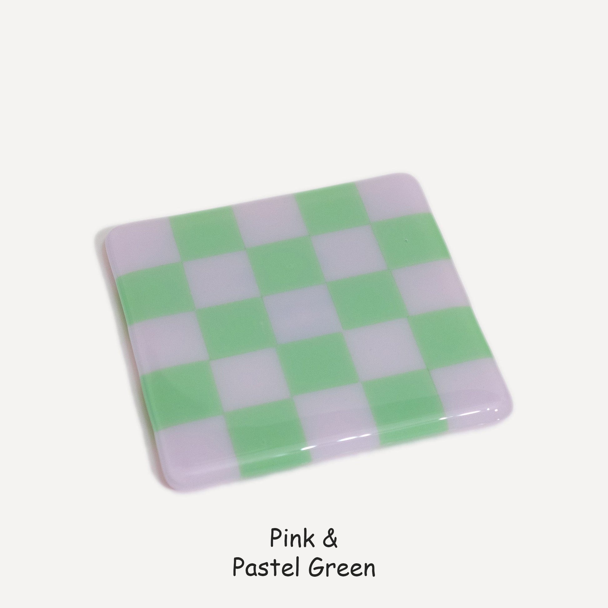 10cm Chequered Dual Colour Coaster - Oceanside Collection