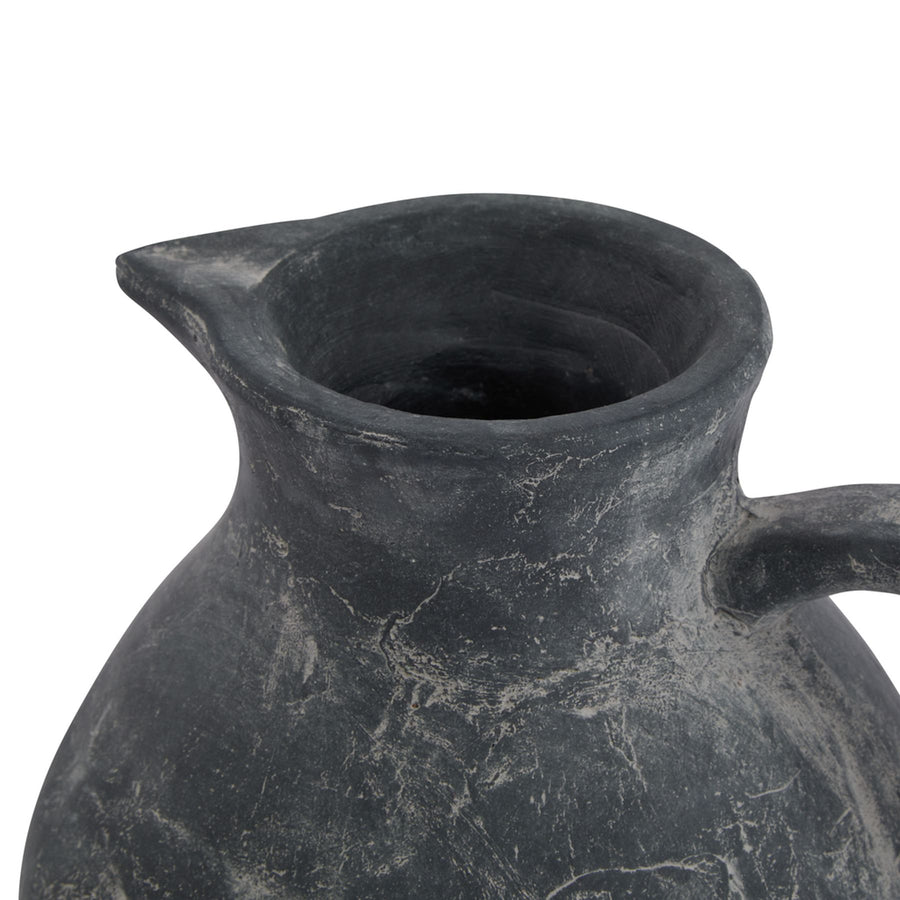 Bring Timeless Mediterranean Charm with Striking Amalfi Grey Jug - Rustic & Sophisticated Home Décor by Hill Interiors at www.brixbailey.com
