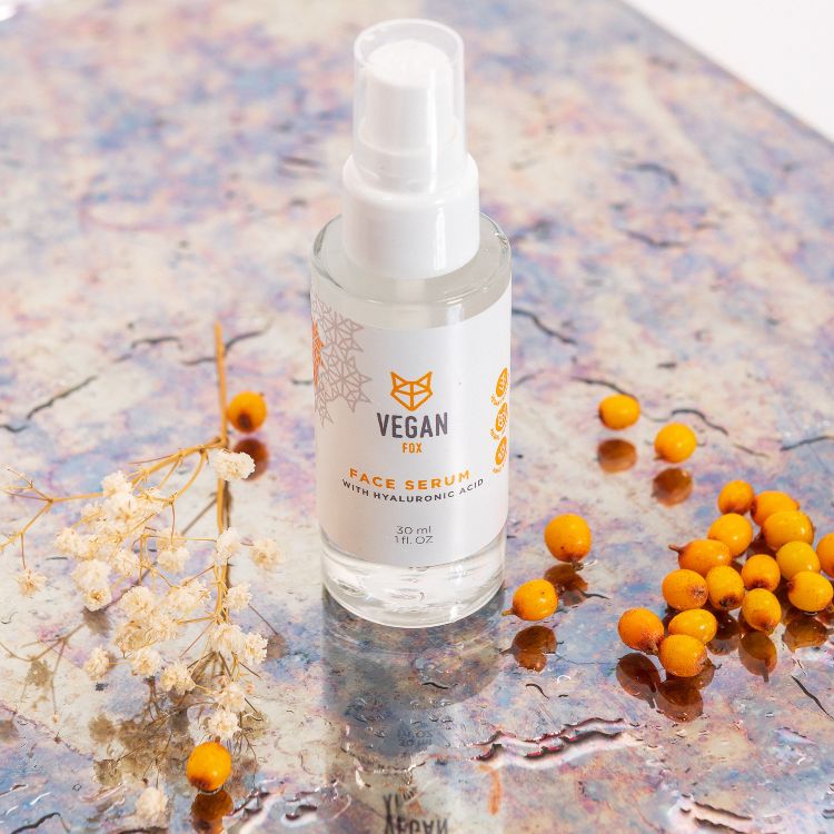 Hyaluronic Acid Serum with Vitamin C – Anti-Wrinkle & Hydrating by Vegan Fox at www.brixbailey.com