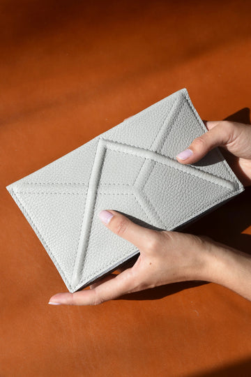 Luxurious Facet Clutch by Gerda Retter – Handcrafted Leather Elegance by Gerda Retter Design at www.brixbailey.com