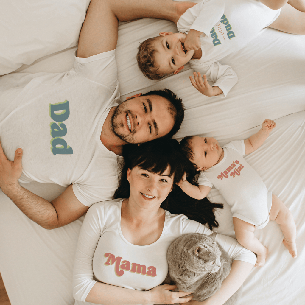 Adult Dad Graphic Tee in Ivory