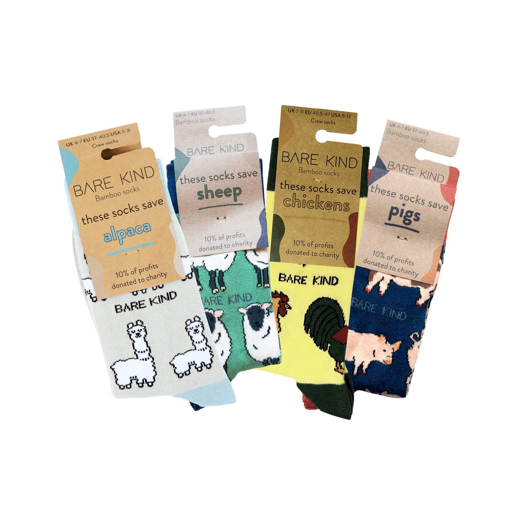 Farm 4 Pack Bamboo Sock Set