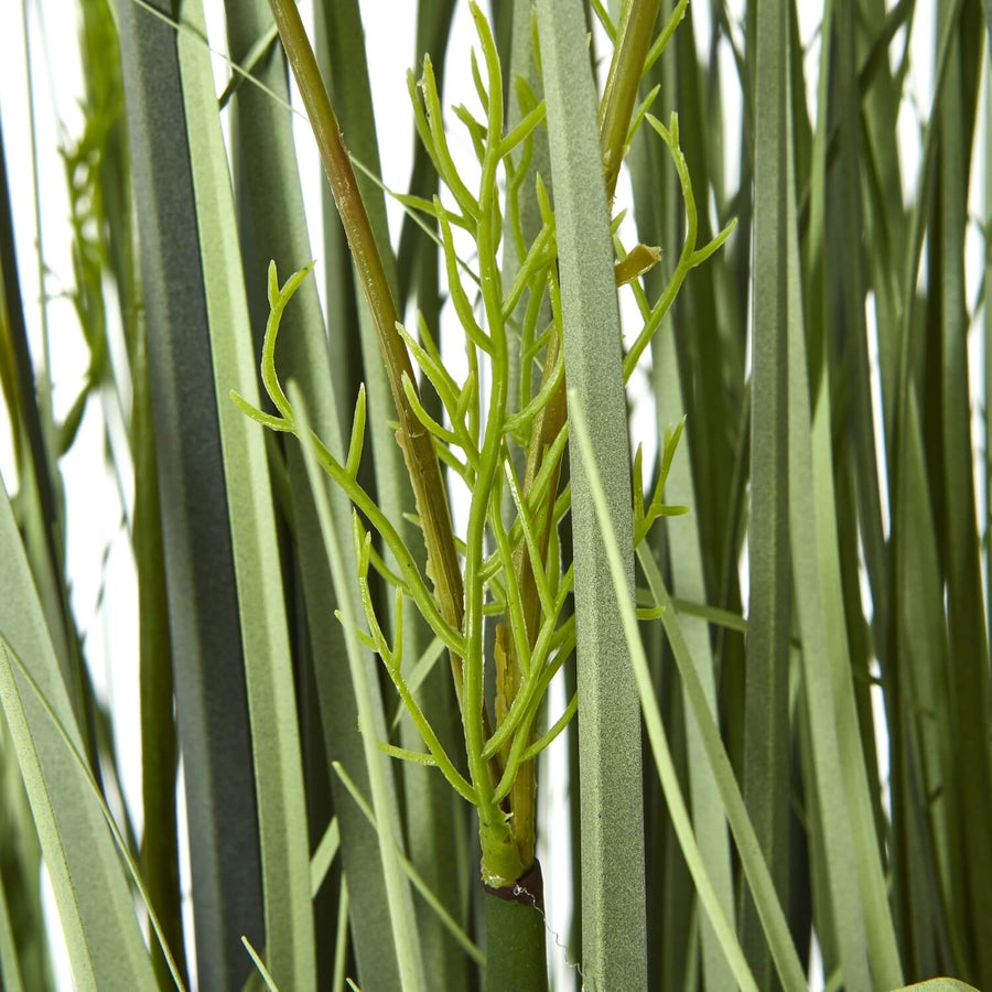 Large white meadow artificial plant in black pot, 150cm tall with lifelike blooms and green stems for home decor by Sostter at brixbailey.com