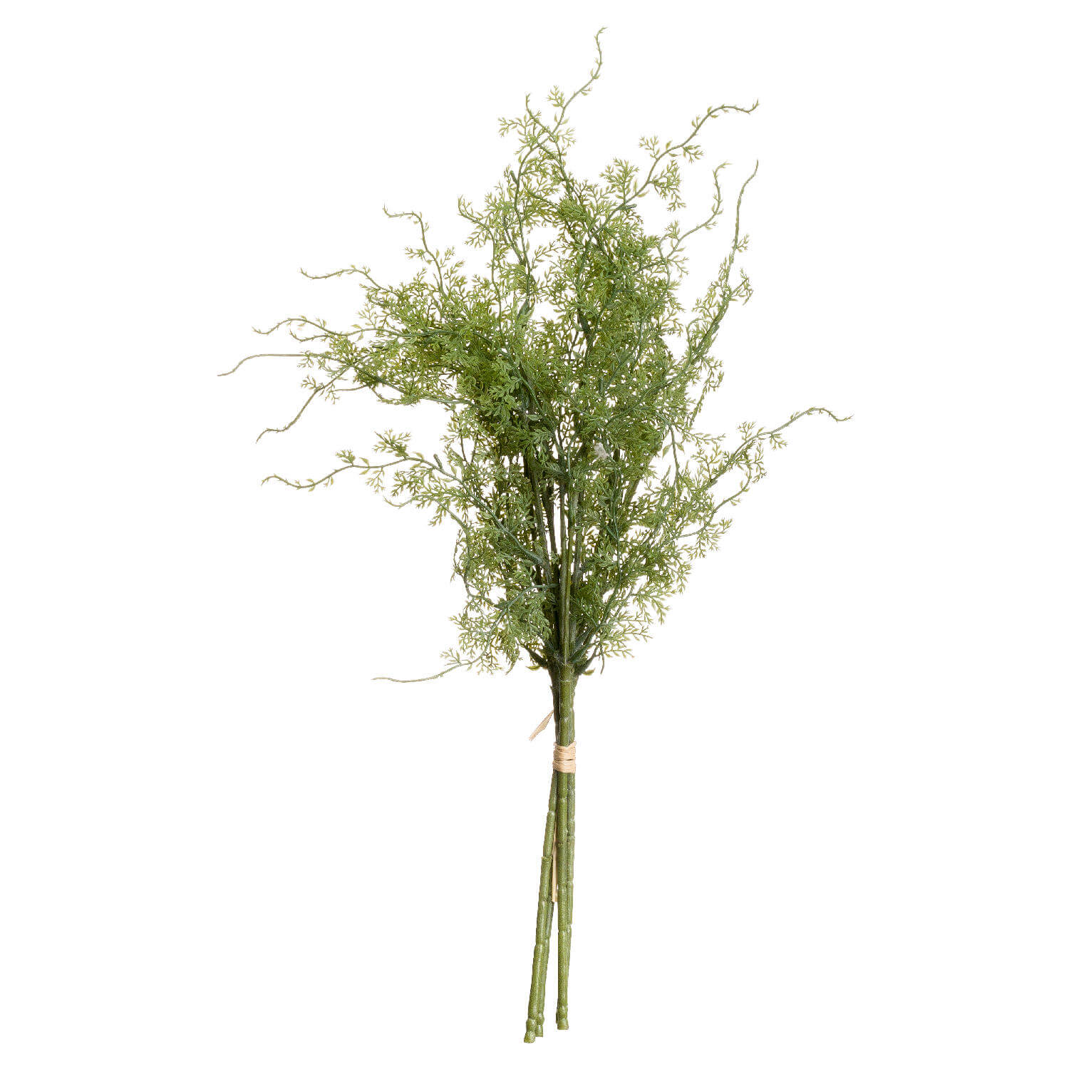 Lush artificial asparagus fern bunch with feathery green fronds, perfect for home decor by Sostter at brixbailey.com