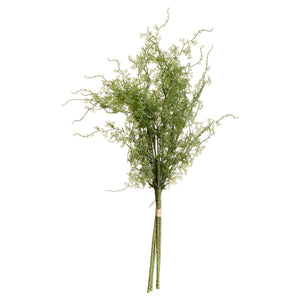 Lush artificial asparagus fern bunch with feathery green fronds, perfect for home decor by Sostter at brixbailey.com
