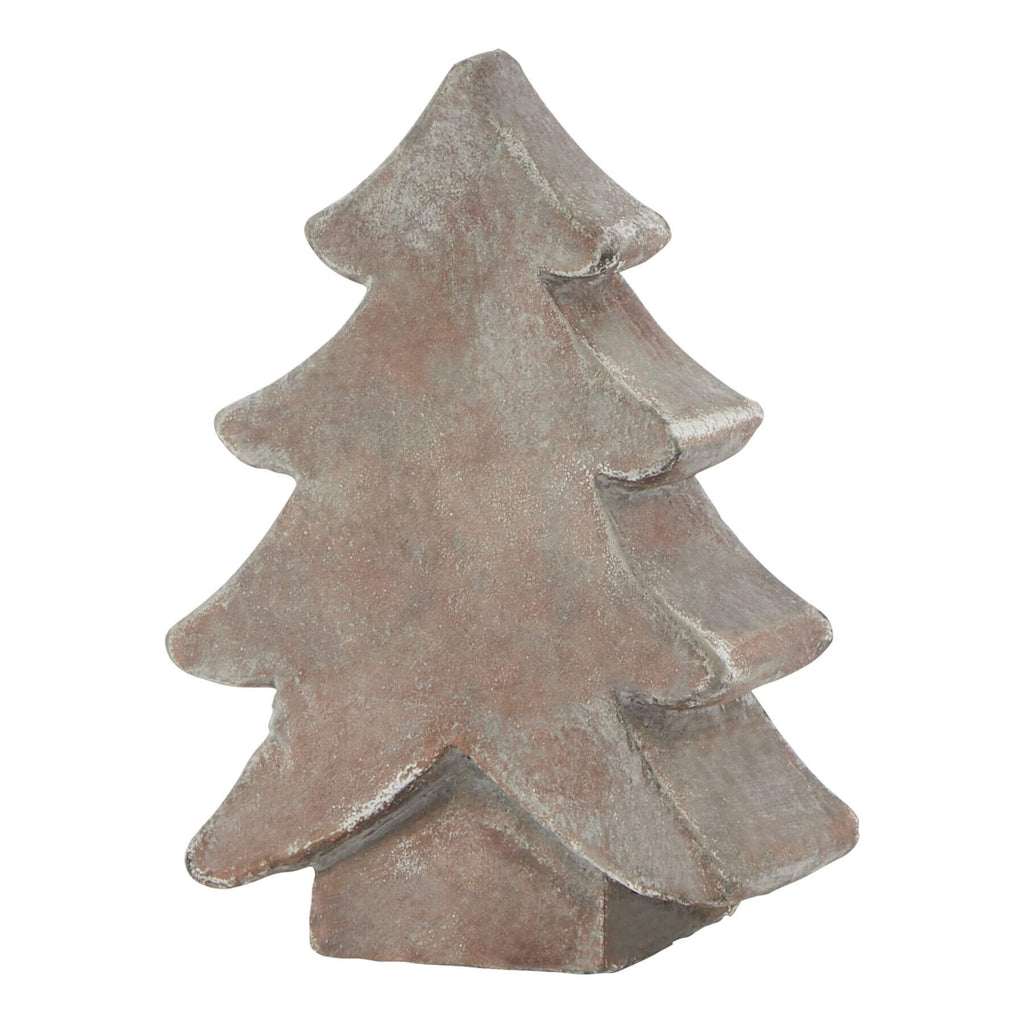 Handcrafted Siena brown ceramic Christmas tree with organic texture, modern holiday dÃ©cor centerpiece. by Sostter at brixbailey.com
