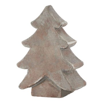 Handcrafted Siena brown ceramic Christmas tree with organic texture, modern holiday dÃ©cor centerpiece. by Sostter at brixbailey.com