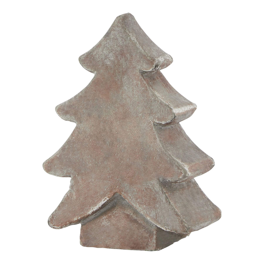 Handcrafted Siena brown ceramic Christmas tree with organic texture, modern holiday dÃ©cor centerpiece. by Sostter at brixbailey.com