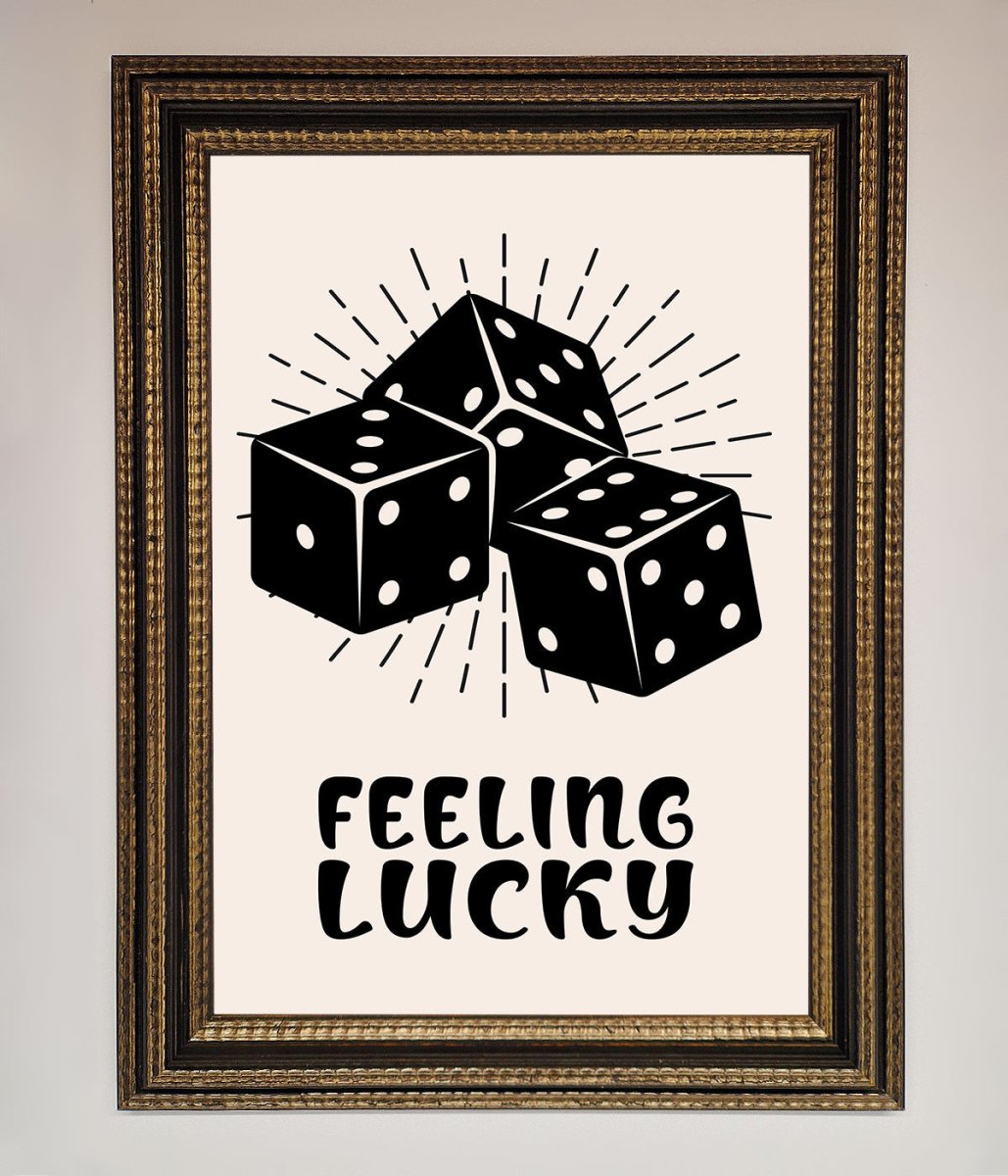 Feeling Lucky Framed Poster