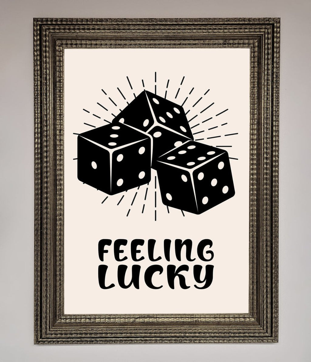 Feeling Lucky Framed Poster