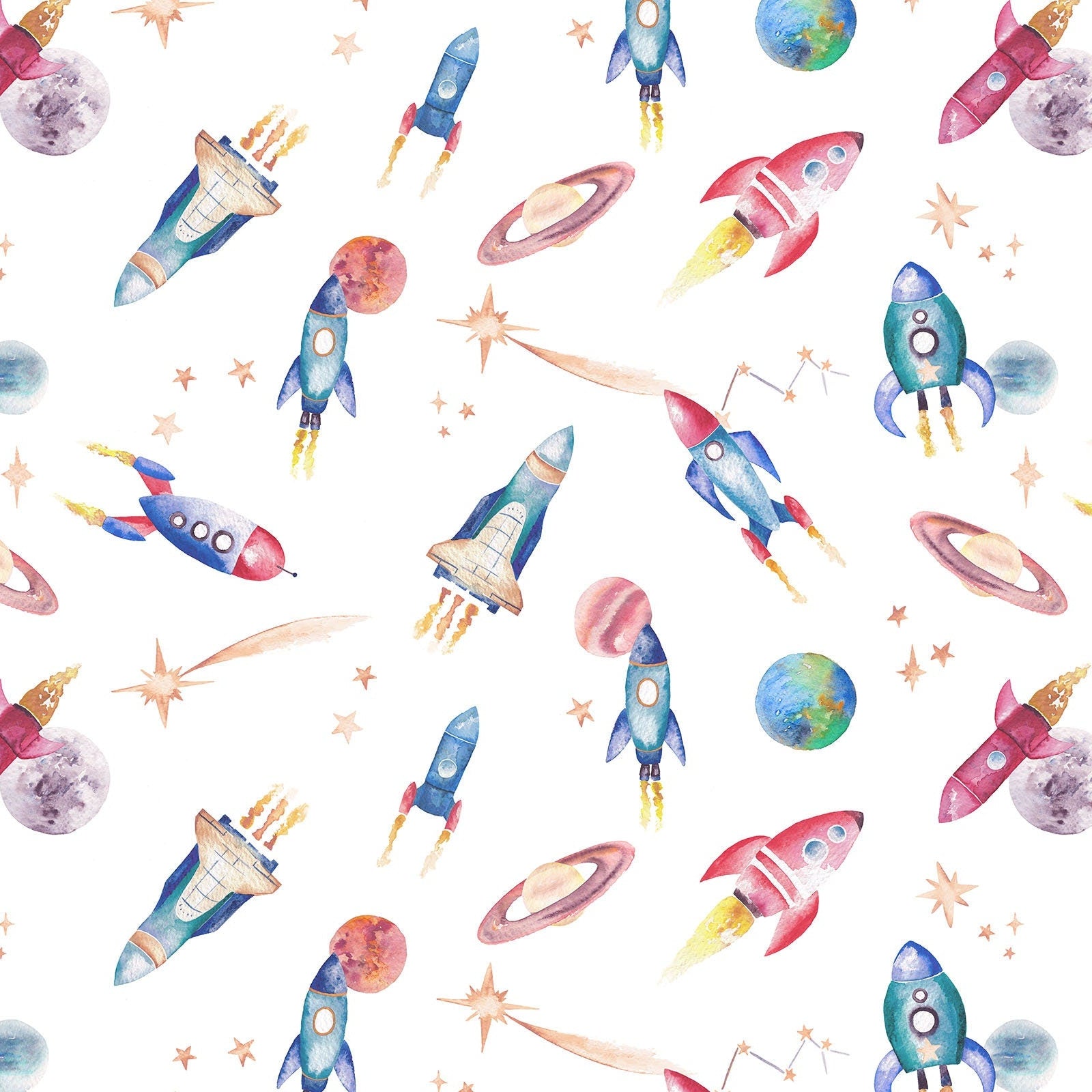 Rockets Children's Wallpaper
