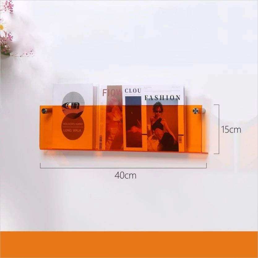 Floating Acrylic Magazine Holder