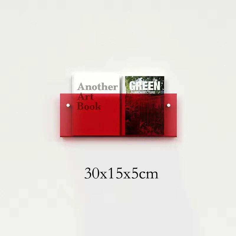 Floating Acrylic Magazine Holder