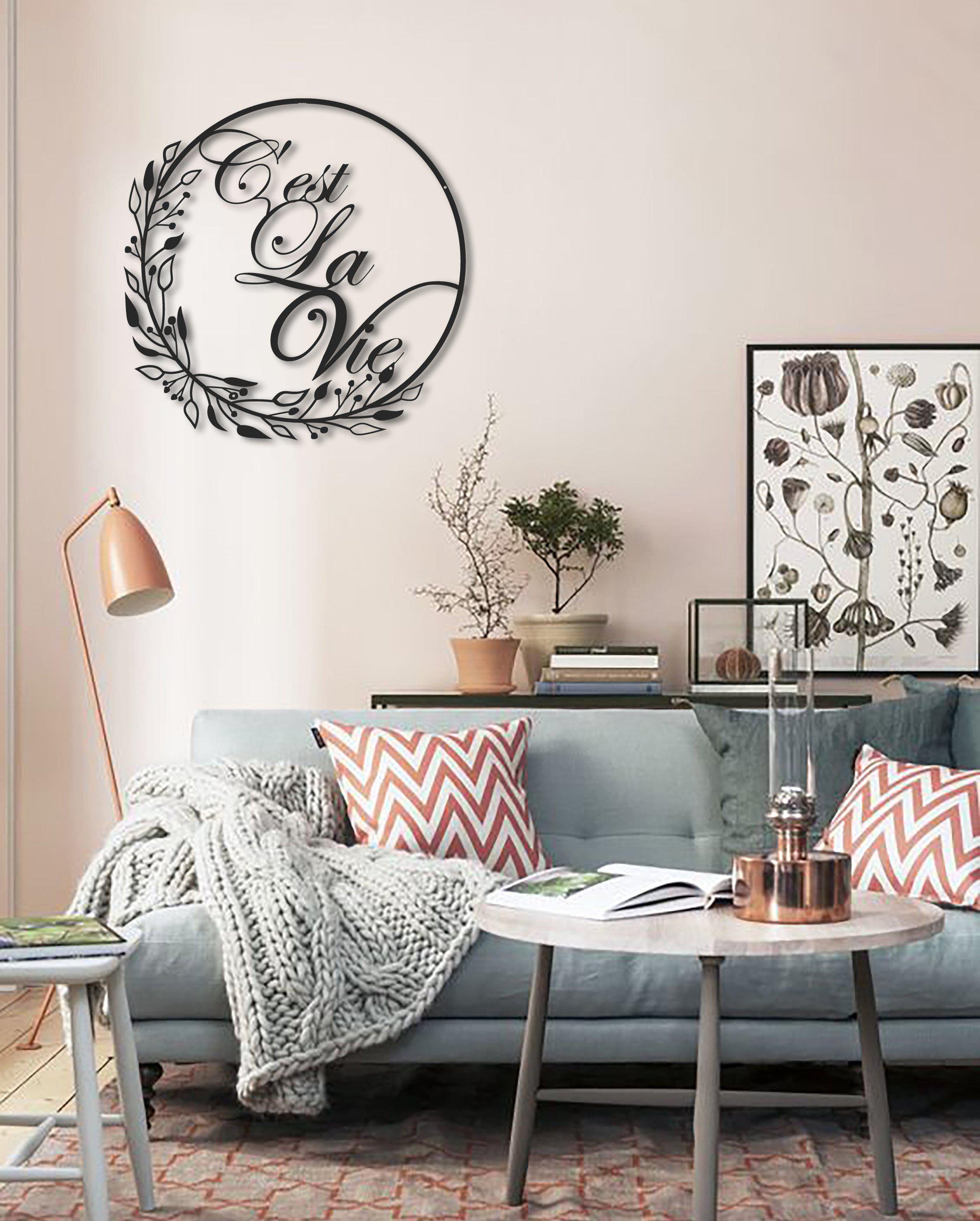 C'est La Vie - Metal Wall Art