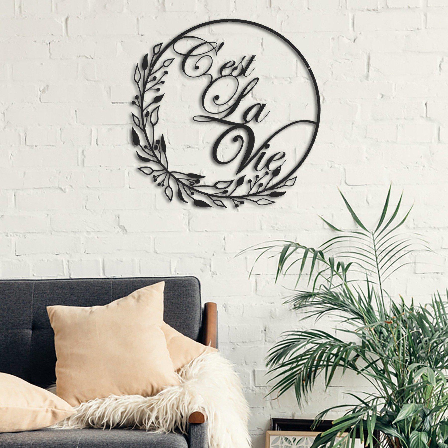 C'est La Vie - Metal Wall Art