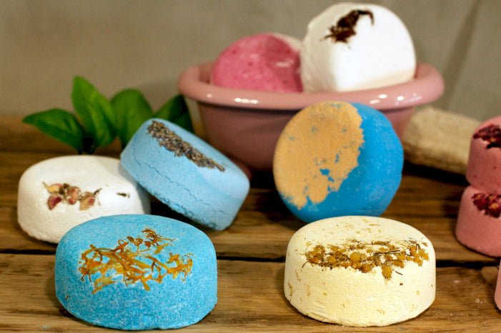 Pineapple and Pomegranate Floral Fizz Bath Bomb