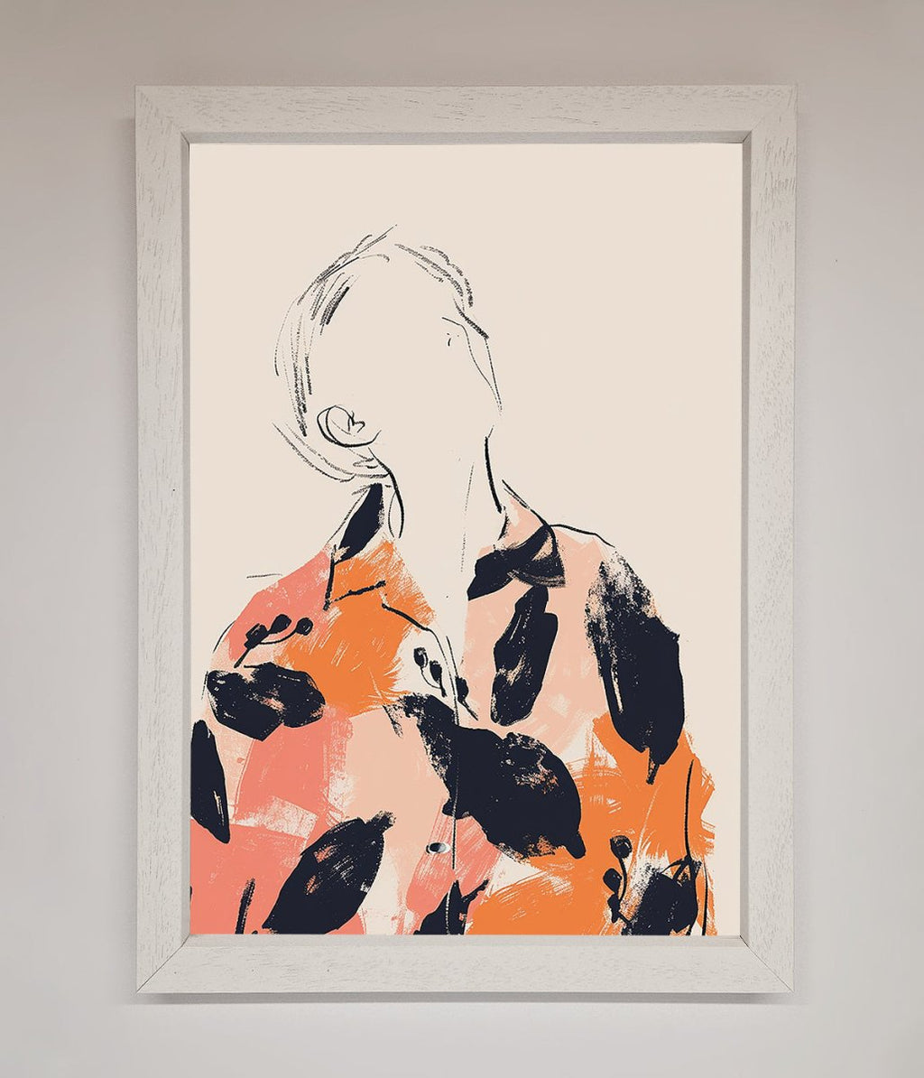 Floral Thinker Framed Wall Art