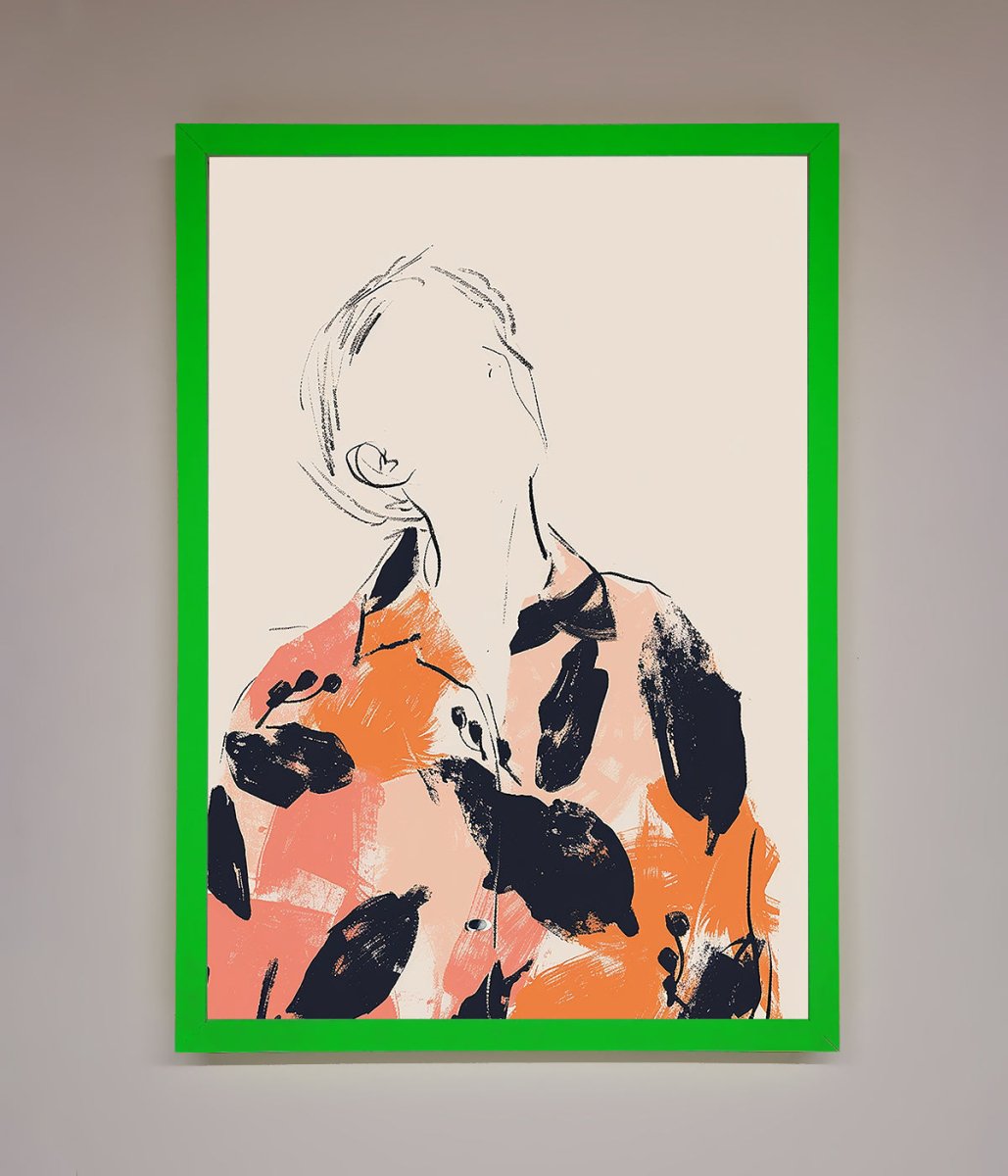 Floral Thinker Framed Wall Art