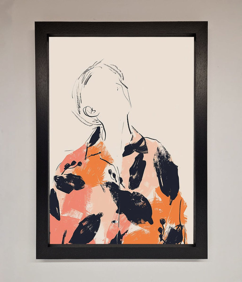 Floral Thinker Framed Wall Art