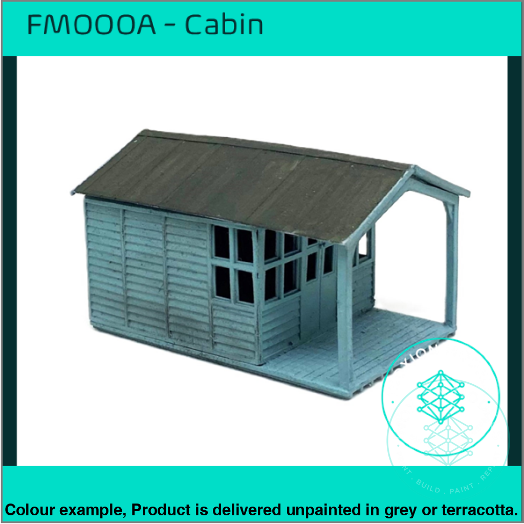 OO HO Scale Model Cabin Garden Shed