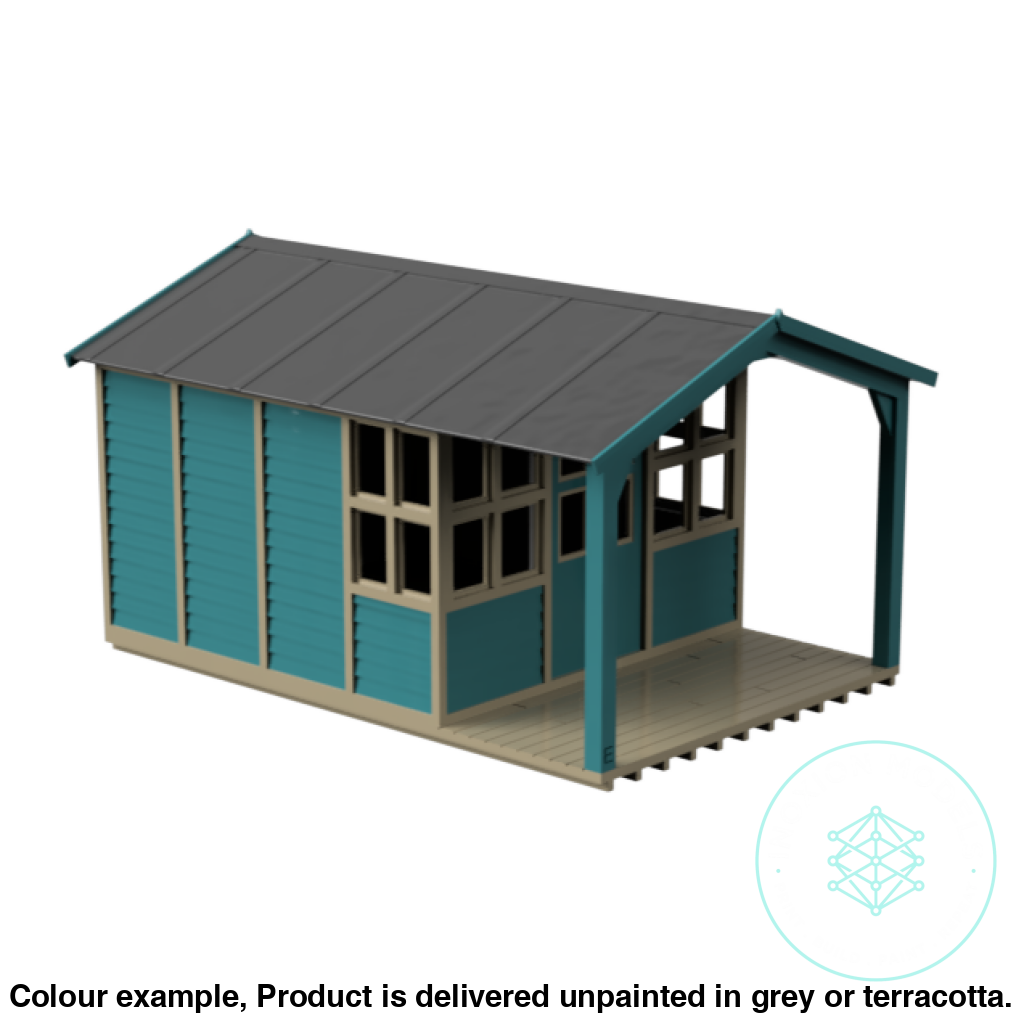 OO HO Scale Model Cabin Garden Shed