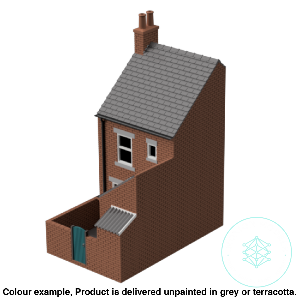 Low Relief Terrace House Model OO HO Scale