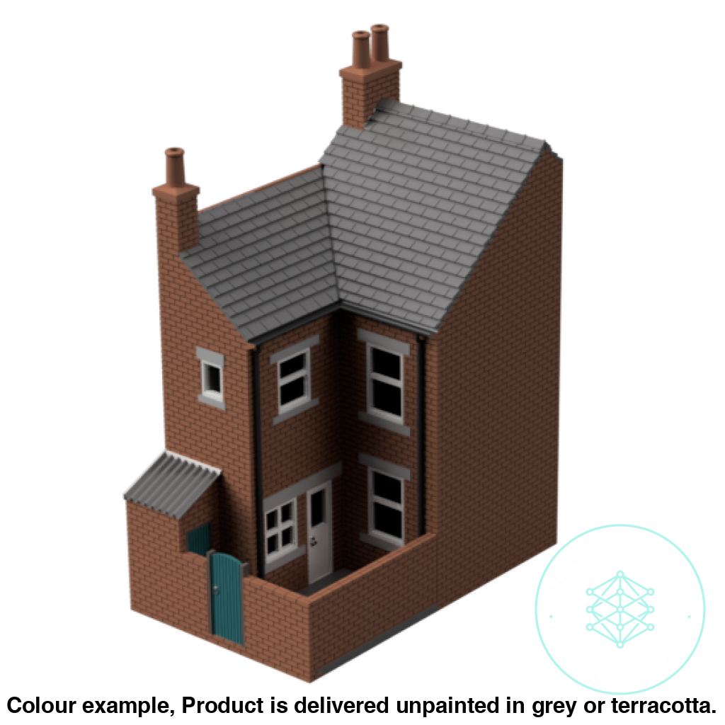 Low Relief Terrace House Model OO HO Scale