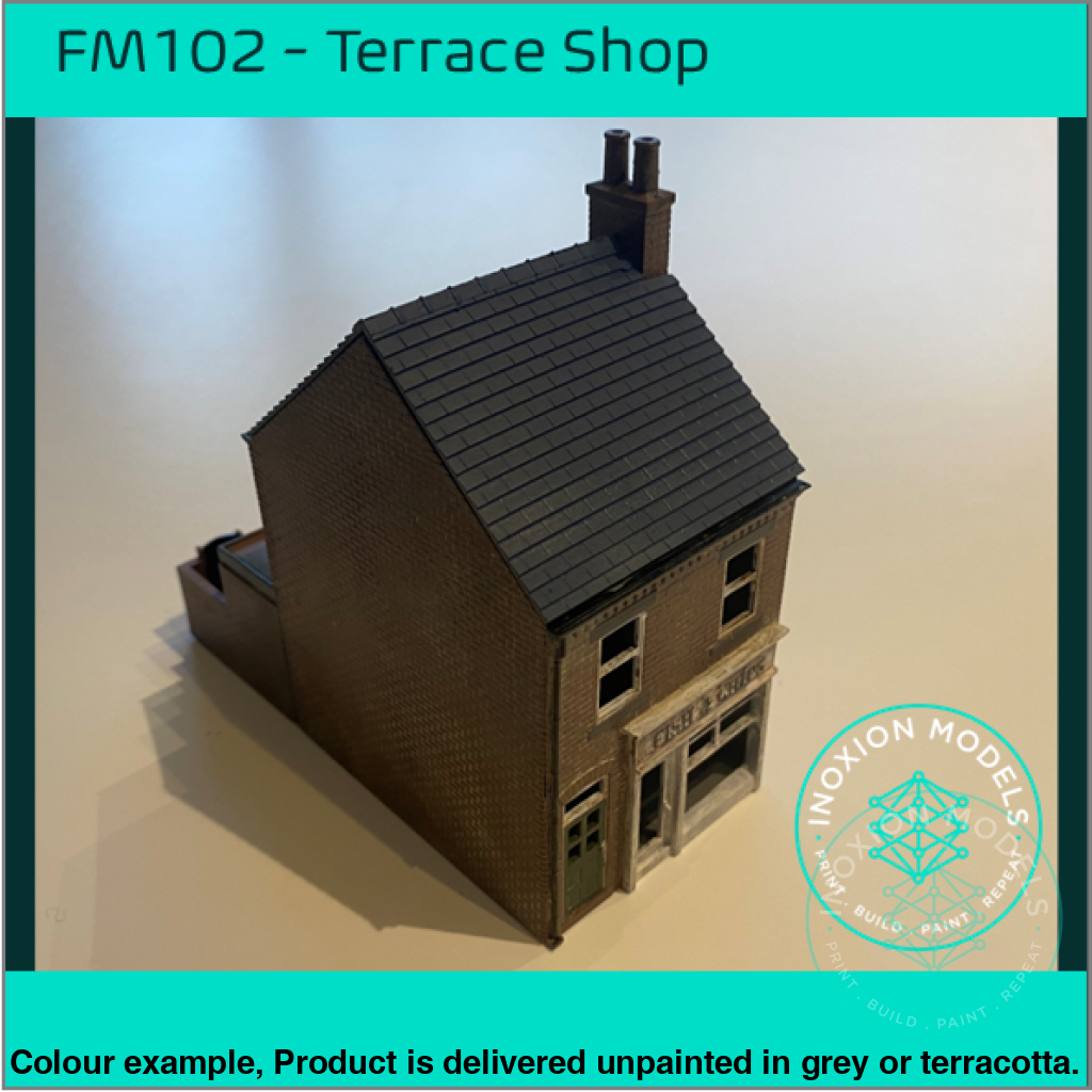 Low Relief Terrace Shop OO HO Scale Model Kit