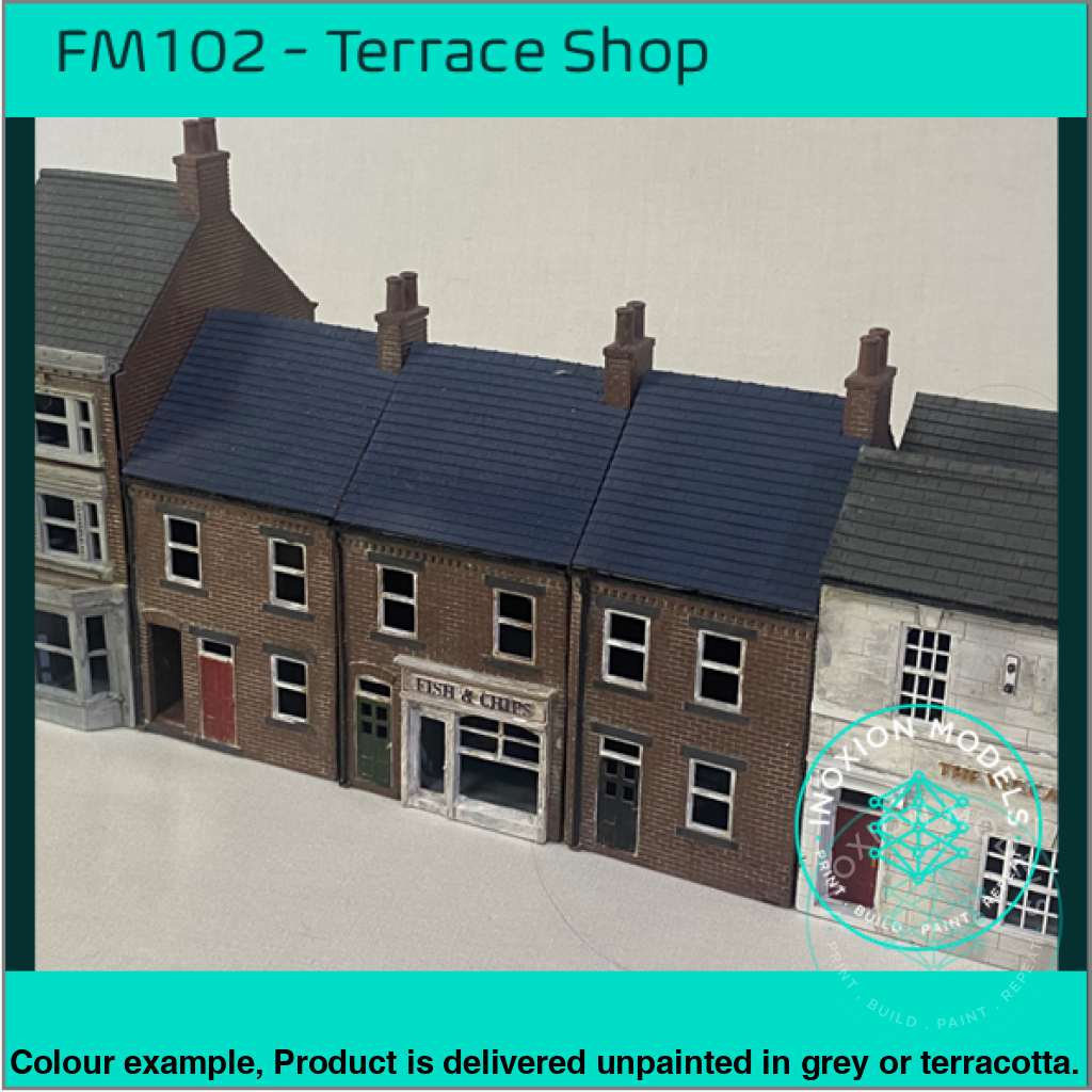 Low Relief Terrace Shop OO HO Scale Model Kit