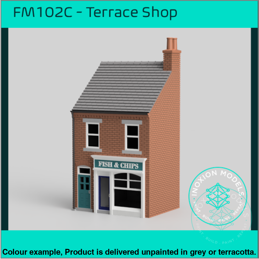 Low Relief Terrace Shop OO HO Scale Model Kit