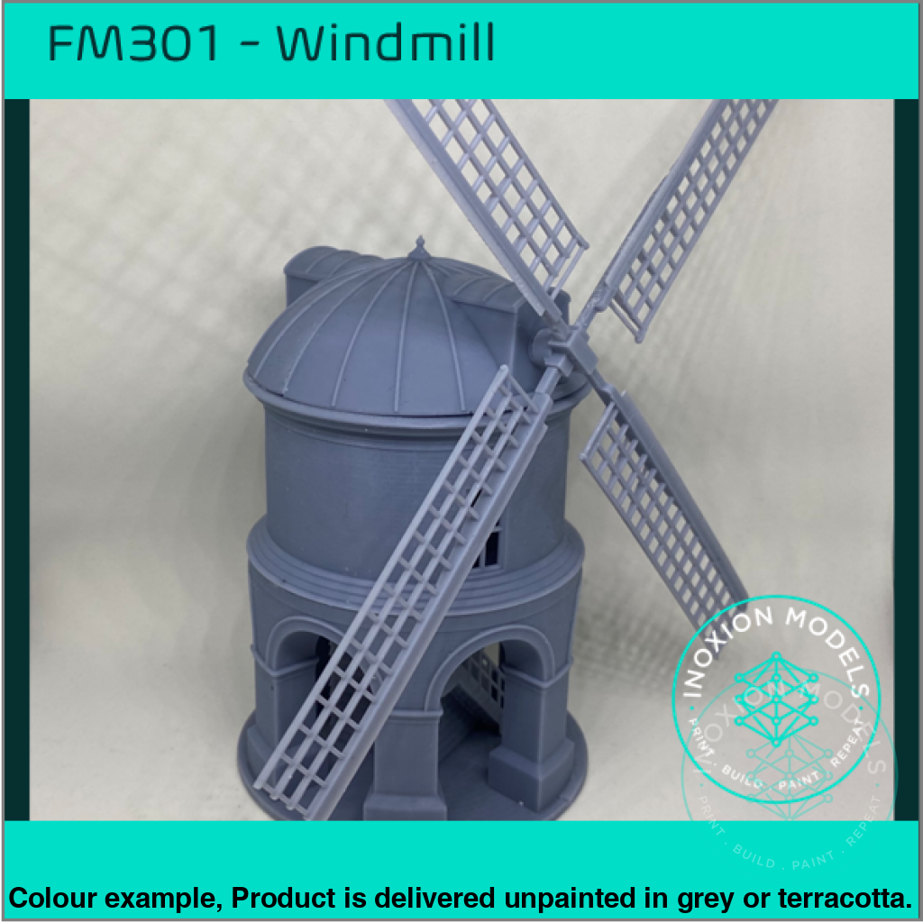 OO HO Scale Windmill Model Kit with Rotating Cupola