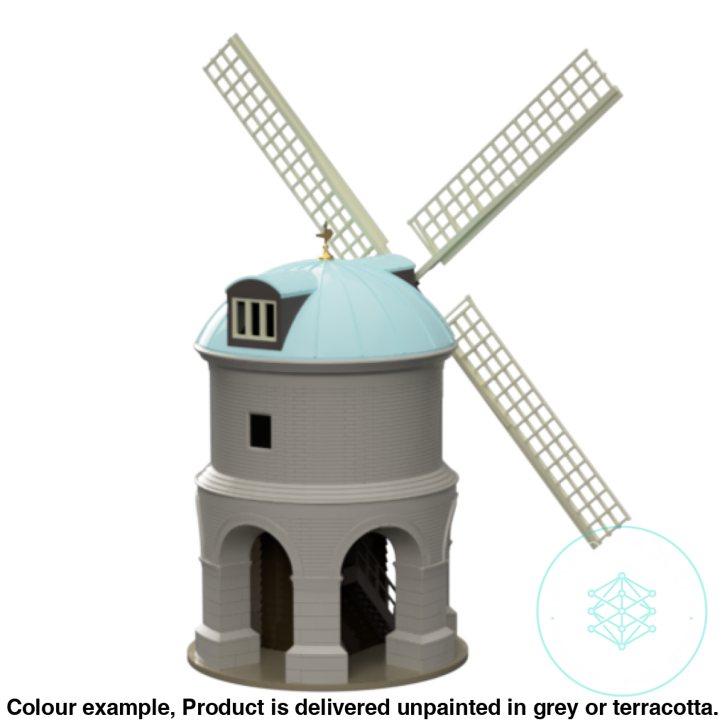 OO HO Scale Windmill Model Kit with Rotating Cupola