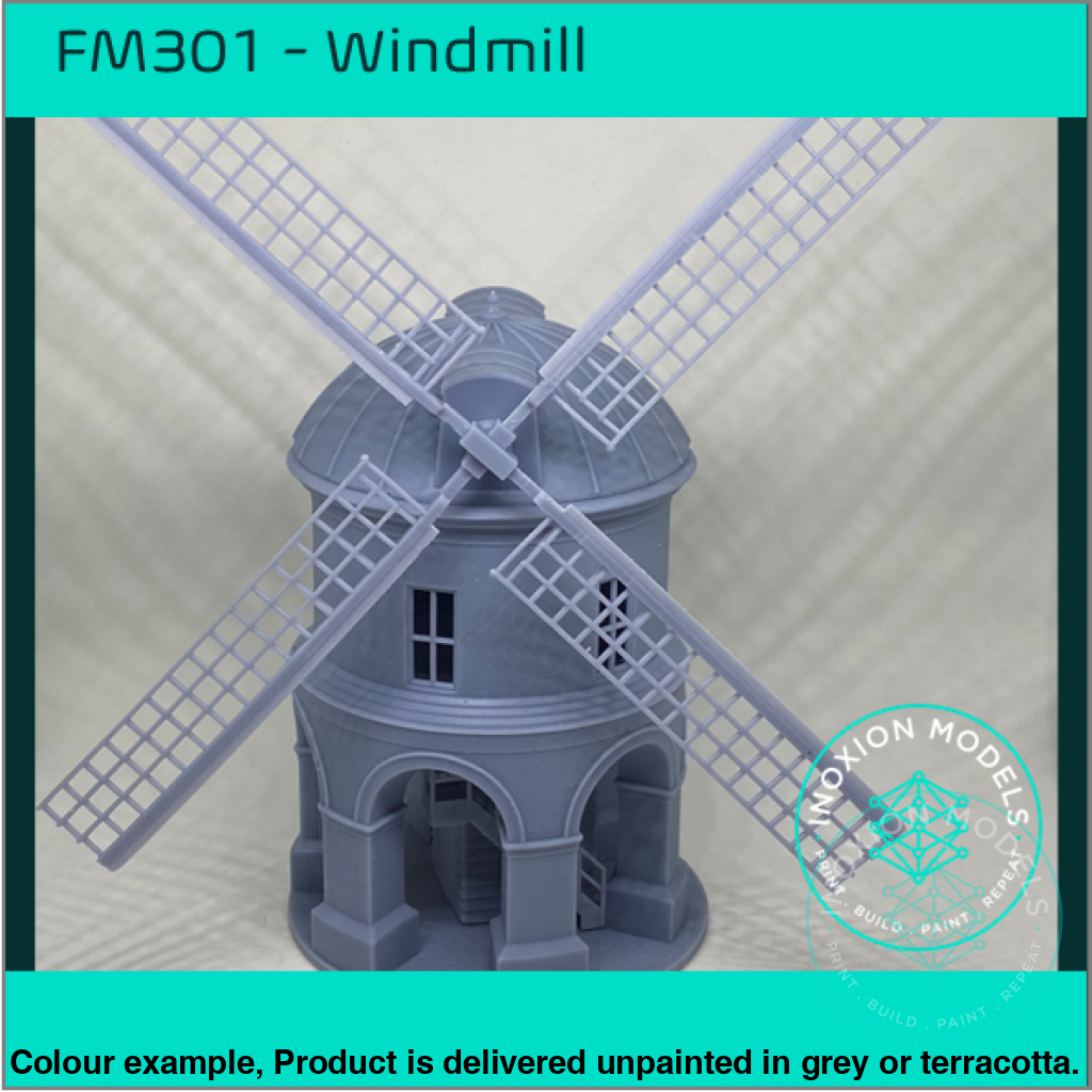 OO HO Scale Windmill Model Kit with Rotating Cupola
