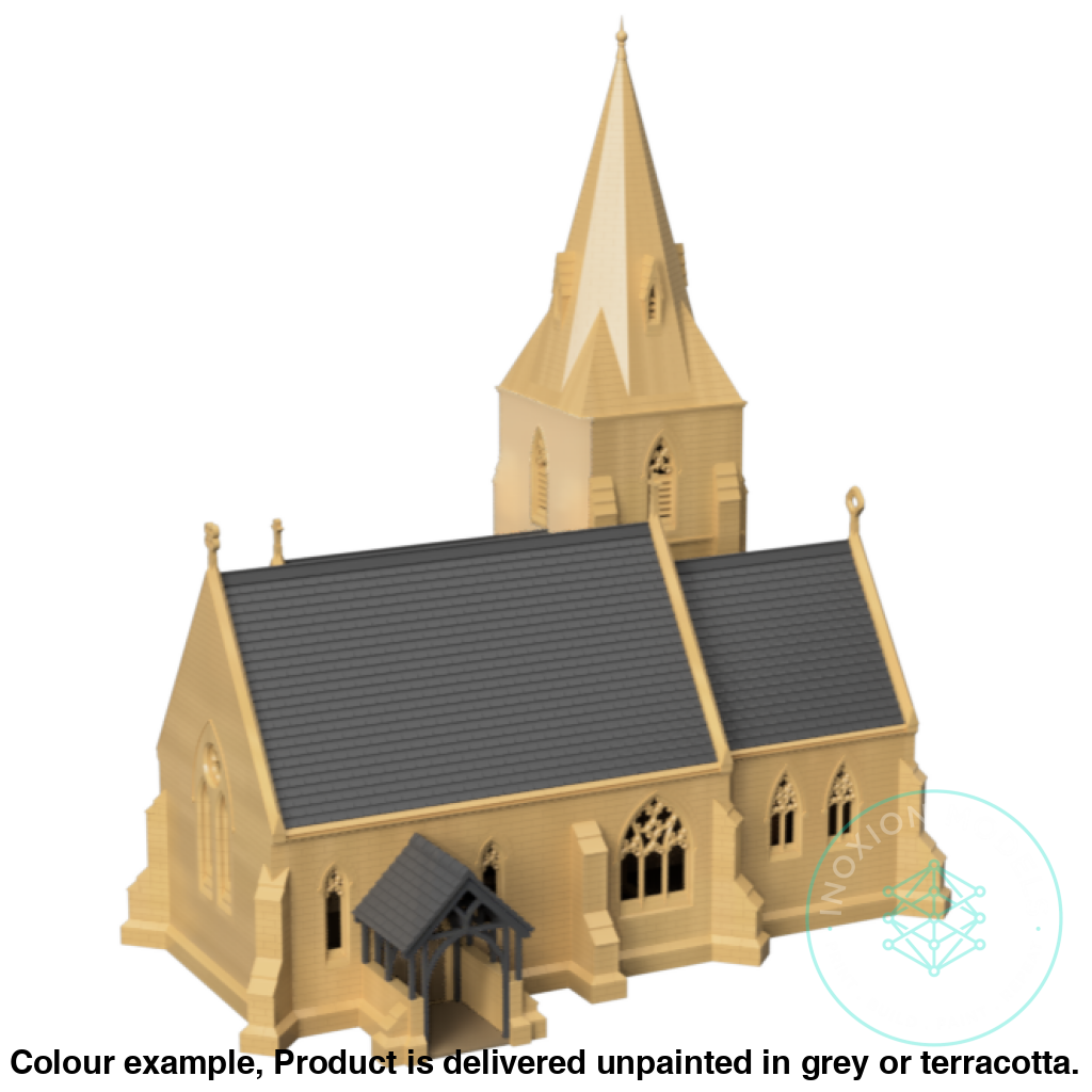 Rural Church OO HO Scale Model Kit