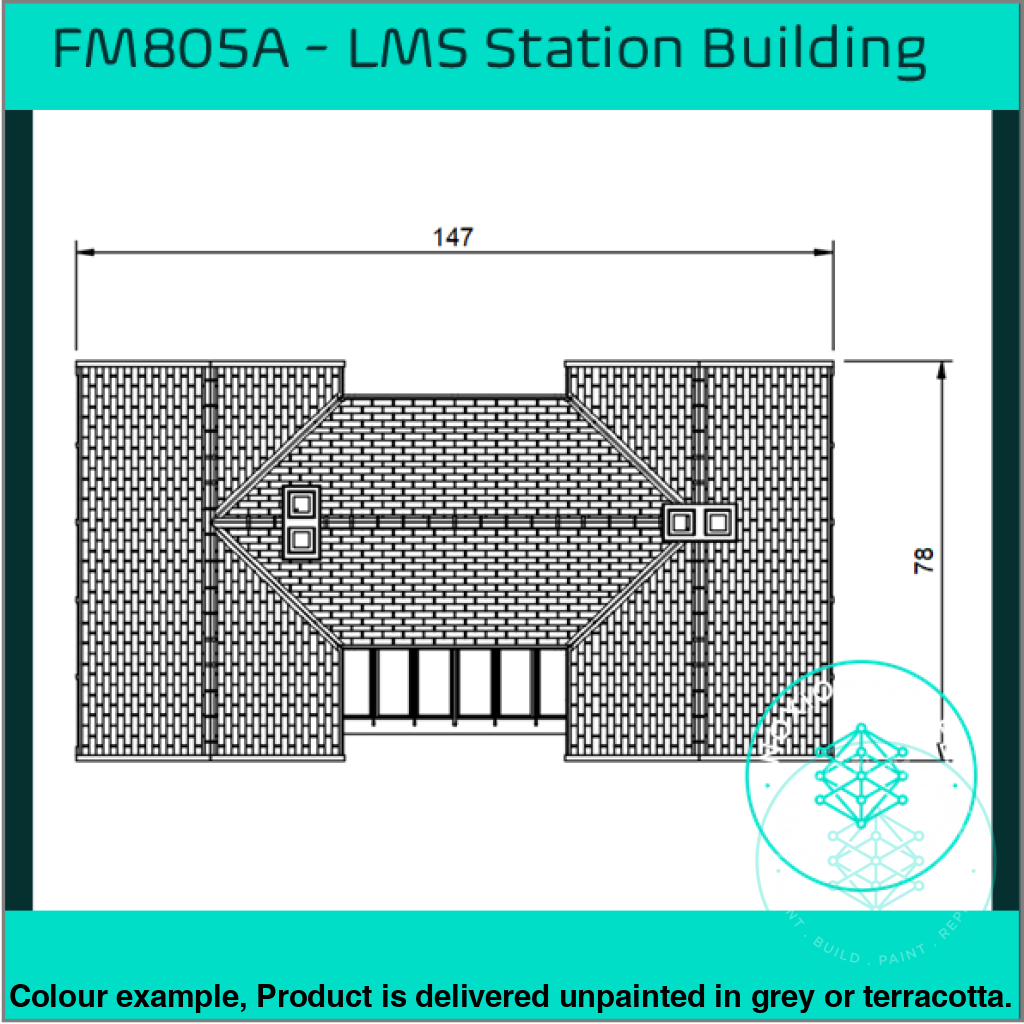 LMS Station Building OO HO Scale Model Kit