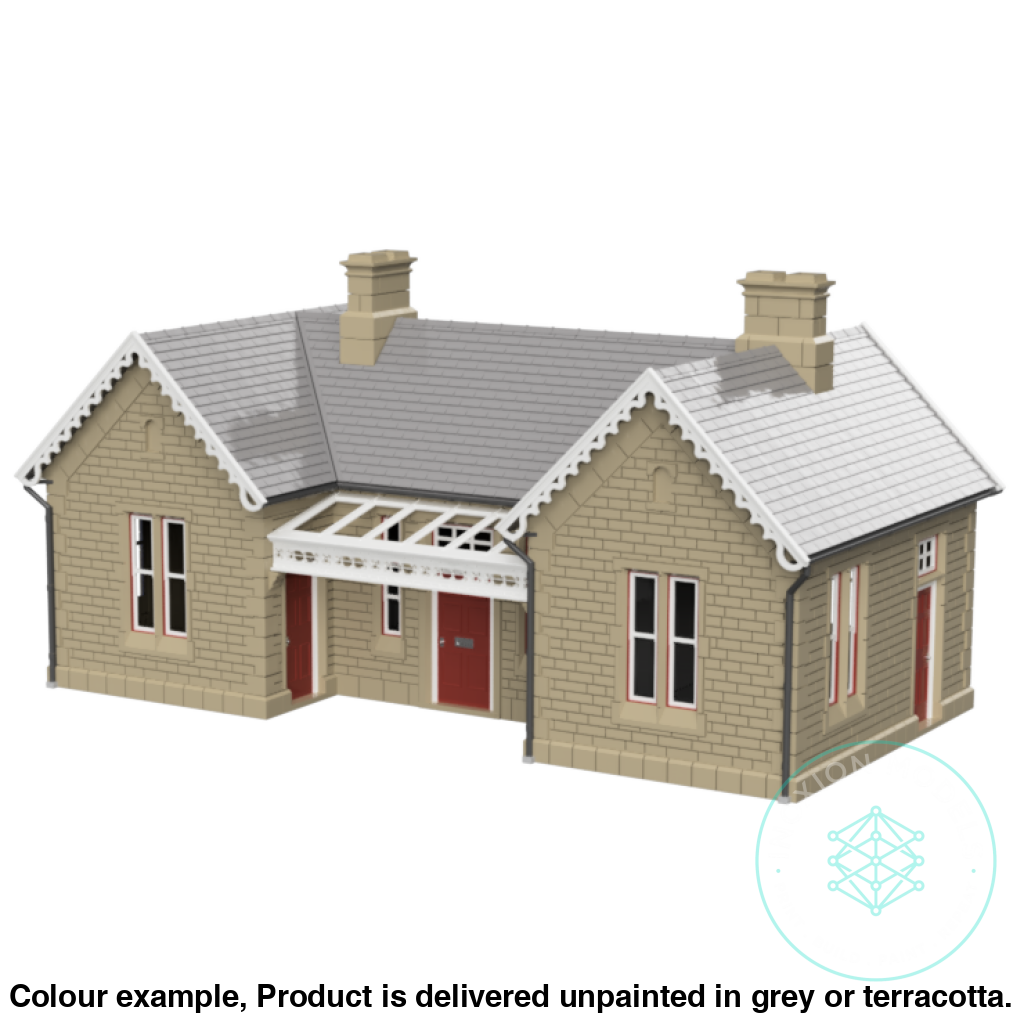 LMS Station Building OO HO Scale Model Kit