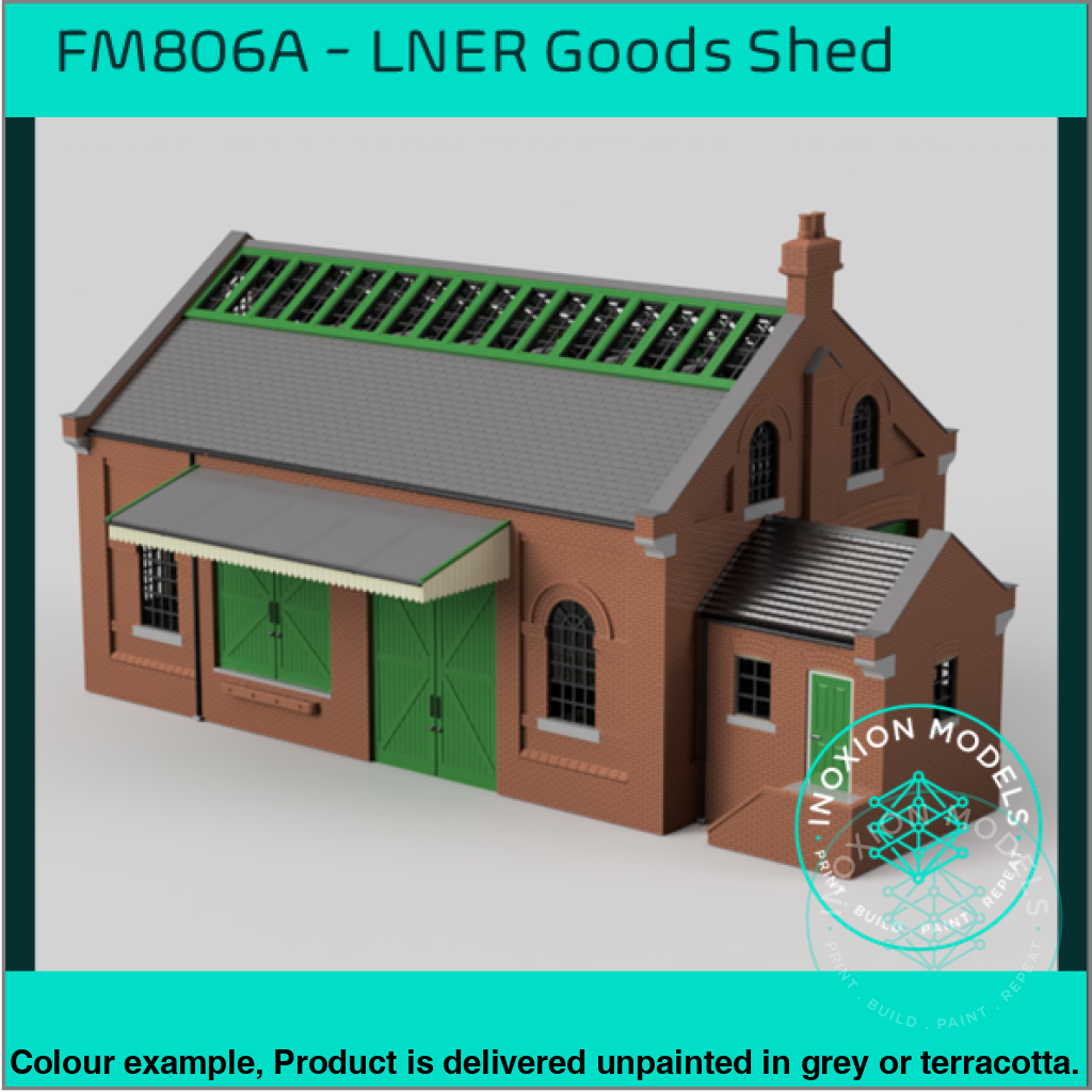 LNER Goods Shed OO HO Scale Model Kit with Working Crane