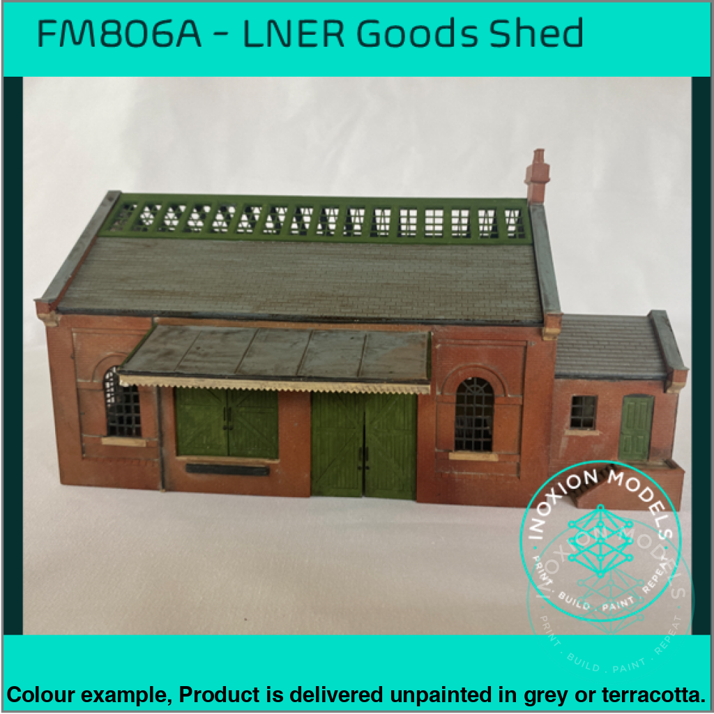 LNER Goods Shed OO HO Scale Model Kit with Working Crane