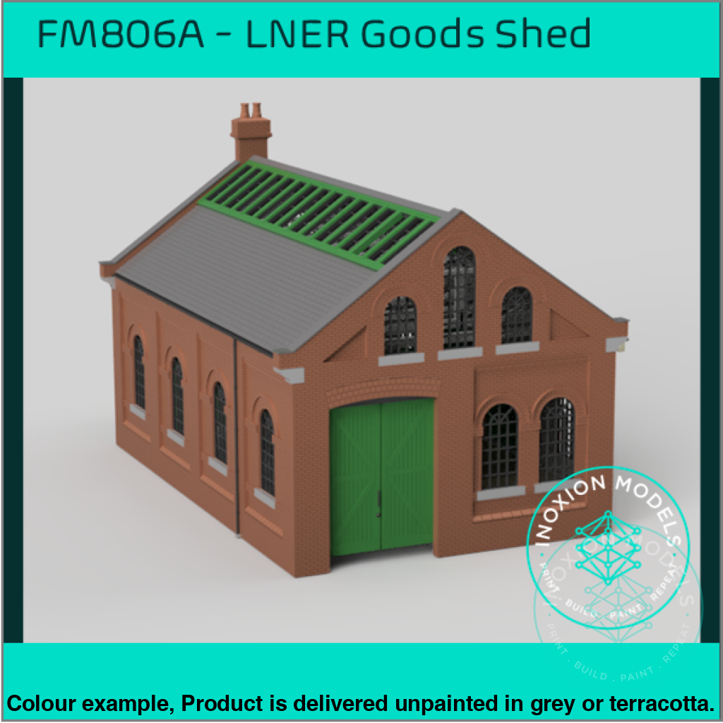 LNER Goods Shed OO HO Scale Model Kit with Working Crane