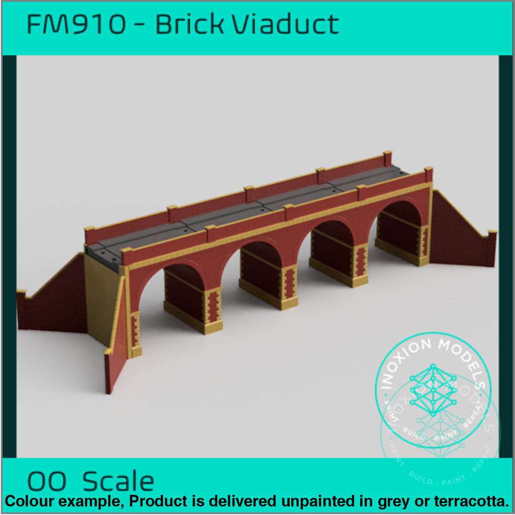 Single Track Brick Viaduct OO Scale Model Kit