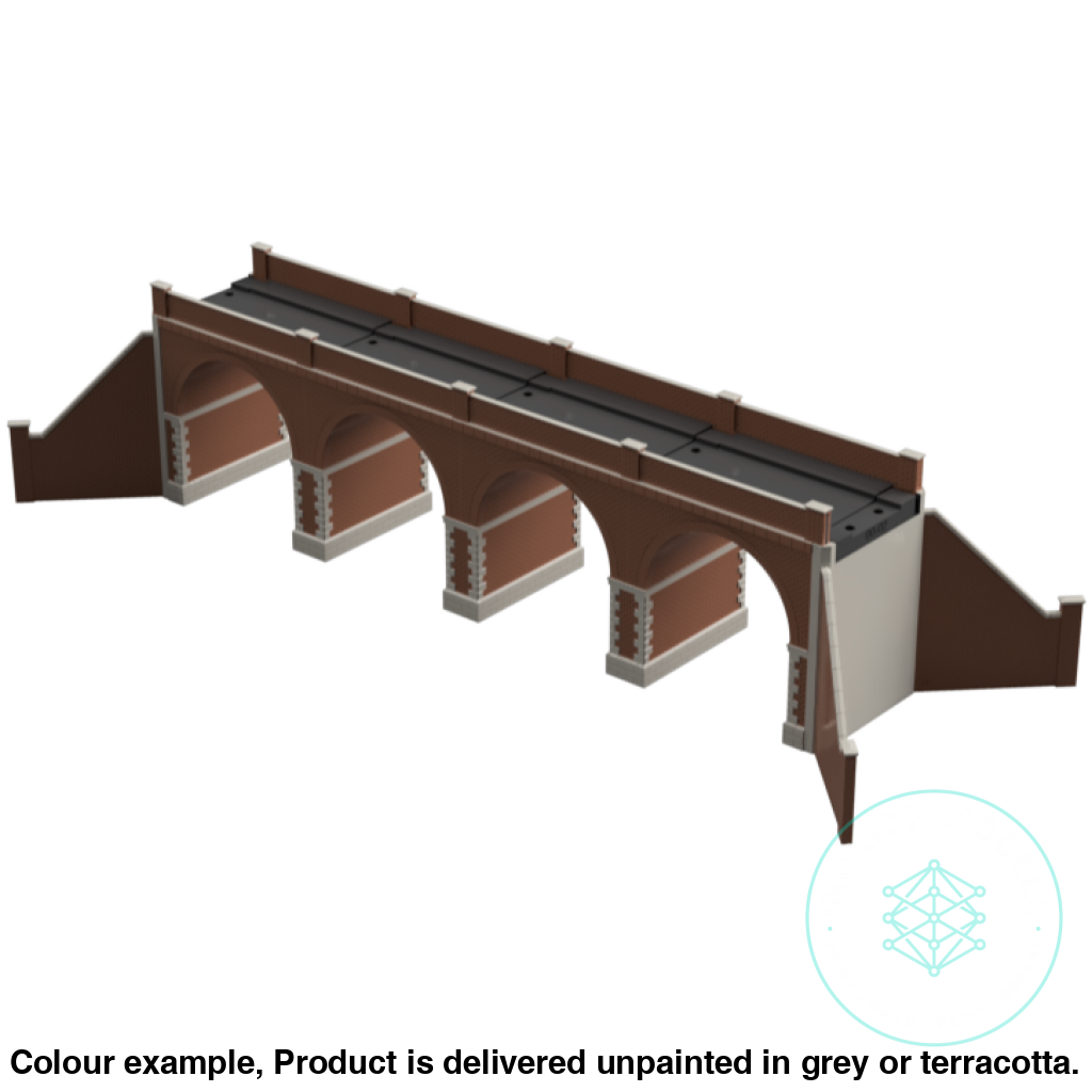 Single Track Brick Viaduct OO Scale Model Kit