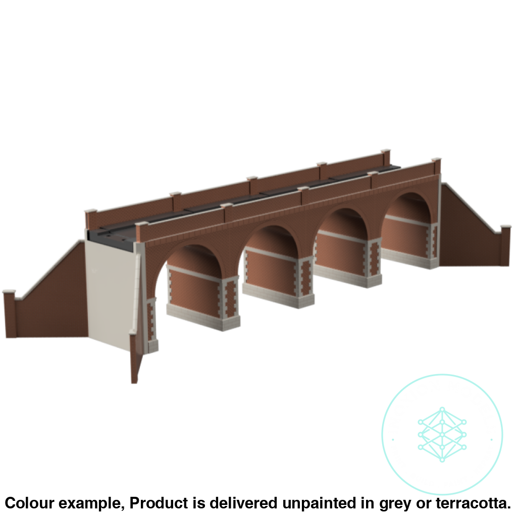 Single Track Brick Viaduct OO Scale Model Kit