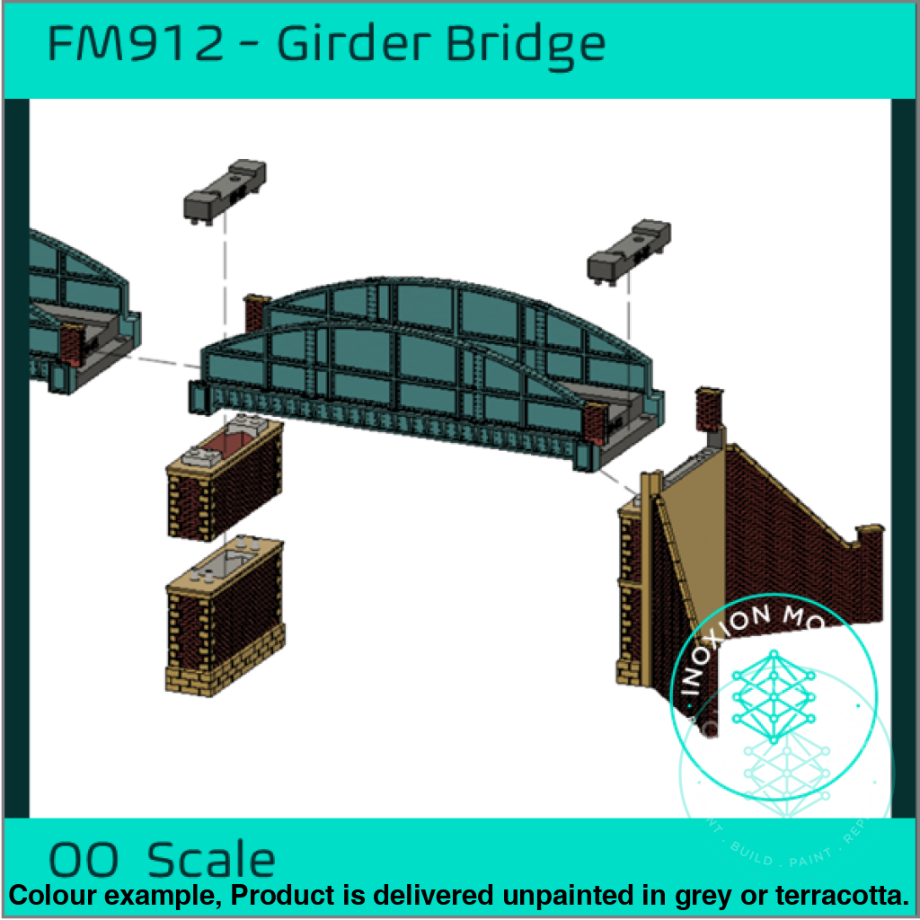 Single Track Girder Bridge OO Scale Model Kit