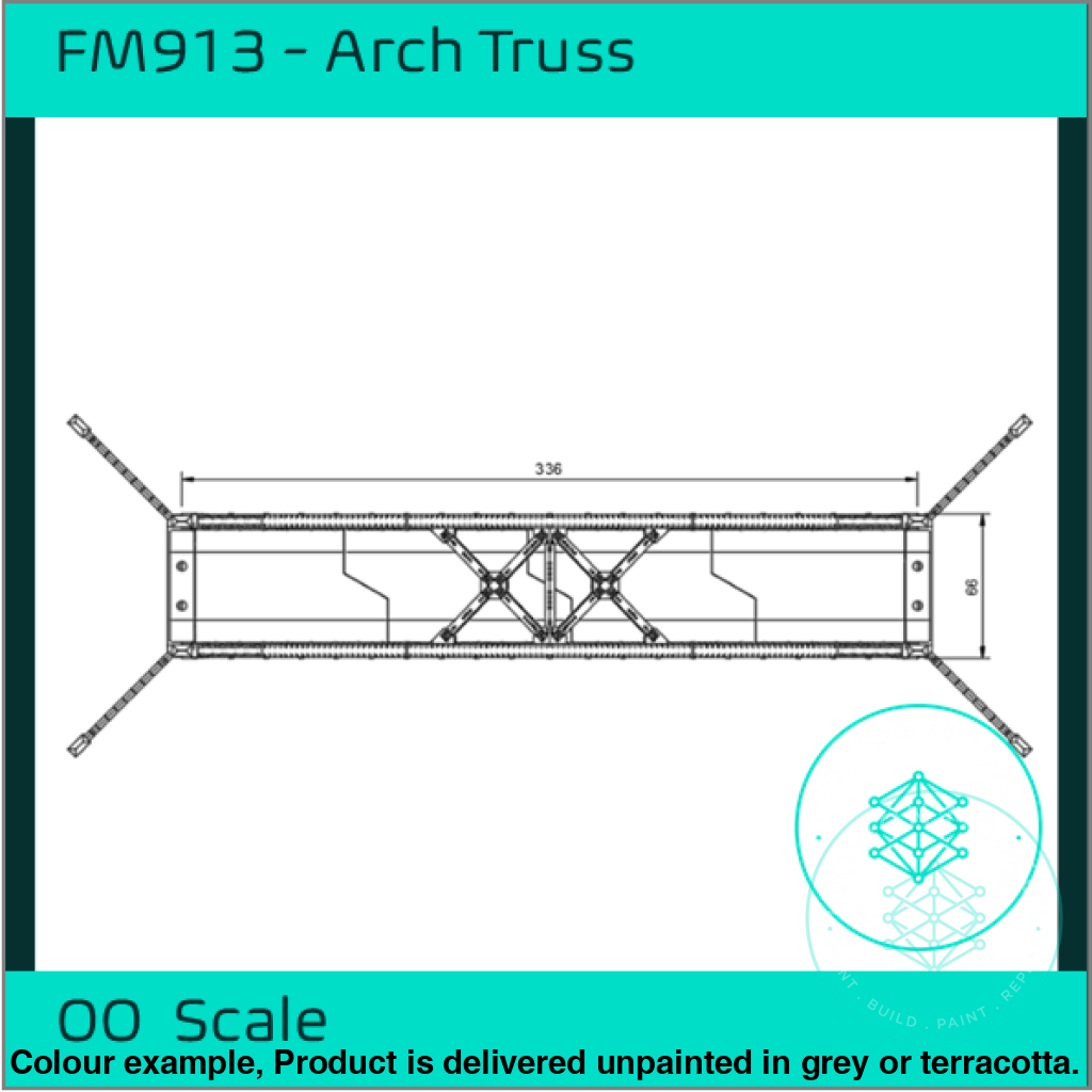 Single Track Truss Bridge OO Scale Model Kit